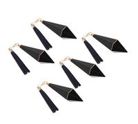 SKISUNO Set 5 Pezzi Flaconi Lucidalabbra Ricaricabili Neri con Nappa, Tubi Balsamo Labbra Cosmetici, Contenitori Resistenti con Coperchio, Pratici per Trucco e Viaggio Quotidiano