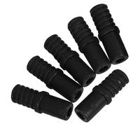SKISUNO Set 6 Pezzi Testa Scopa in Plastico Nero Connessione a Vite, Compatibile con Spazzolone per Pavimenti e Mop, per Pulizia di Scope e Attrezzi