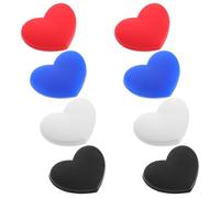 SKISUNO Smorzatori per Racchette da Tennis 8 Pezzi in Silicone a Forma di Cuore, Ammortizzatori Antivibrazioni Resistenti, Accessori per Migliorare Comfort di Gioco e Ridurre