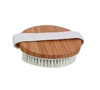 SKISUNO Spazzola la Pelle con Setole di Crine di Cavallo, Spazzola Esfoliante la Schiena, Massaggiatore per Pelle Secca e Stimolazione Circolatoria, Adatta a Bagno e Cura