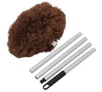 SKISUNO Spolverino Telescopico Estensibile per Ventilatori da Soffitto, Pulitore per Ragnatele Asta in Lega di Alluminio 1,4 M, Piumino in Fibra Pp per Casa, Ufficio e Auto