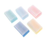 SKISUNO Spugne Da Bagno Ragazzo Ragazza 5 Pezzi Set Multicolore Spazzola Morbida Per Sviluppo Tattile Massaggiante e Pulizia Cuoio Capelluto Ragazzo Ragazza Bagnetto Pelli Sensibili