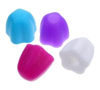 SKISUNO Tappi per Dentifricio 4 Pezzi in Silicone Dosatore Regolabile Dispenser Autochiudente per Bagno Pratico e Leggero Adatto a Ragazzo Ragazza e Adulti