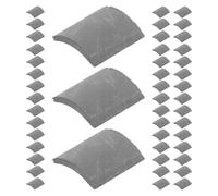 SKISUNO Tegole in Miniatura 100 Pezzi 1:16 per Accessori Casa delle Bambole, Piastrelle Simulate per Costruzione Micro Architettura e Presepi