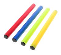 SKISUNO Testimone per staffetta di in plastica, 4 Pezzi, Leggero, Facile da Passare, Bordo Liscio Arrotolato, per competizioni di Corsa su Pista, per e Adulti Colore Casuale