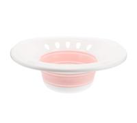 SKISUNO Vasca da Bagno per Bidet Portatile Pieghevole in Plastica Rosa, Bagno di Vapore Manuale per Donne Incinte e Post-partum, Accessorio Salvaspazio per Uso Domestico da Viaggio