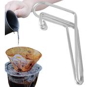 Skitter per versare il caffè, beccuccio per gocciolare il caffè,Guida per versare a mano in acciaio inossidabile da campeggio - Beccuccio multiuso per drenaggio a ciotola 'acqua per fornelli