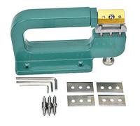 Skiving Machine per la lavorazione della pelle, strumento manuale per la riparazione della pelle, con 4 rulli, strumento per sfoltire la pelle