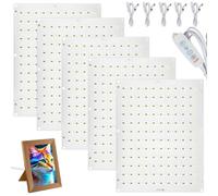 SKJJM 5 Pz CMYK Lithophane LED Backlight Board Kit Compatible with Bambulab A1/A1 mini Combo/P1P/P1S/X1C/X1E AMS Stampante 3D,con connettore USB-C,Luminosità regolabile per Arte in Rilievo Fotografica