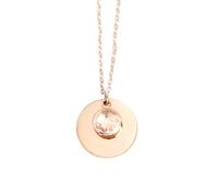 SKJUBLPG Collana Uomo Donna Gioielli Ciondolo Pendente Necklace Collana Con Ciondolo Per Regalo Per La Festa Della Mamma, Per Gioielli Da Donna 5Disc5Stone