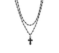 SKJUBLPG Collana Uomo Donna Gioielli Ciondolo Pendente Necklace Collana Girocollo Con Ciondolo Per Donna Croce