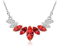 SKJUBLPG Collana Uomo Donna Gioielli Ciondolo Pendente Necklace Collana Pendente Per Il Compleanno Rosso