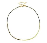 SKJUBLPG Un'elegante collana di perline che fa dichiarazione. Bella, versatile, può essere indossata con qualsiasi cosa, adjustable, Cristallo