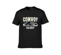 SKKCOR DYYSKE Convoy Trucker Movie Kris Kristofferson 70S Men's Cotton T-Shirt Black Shirt Top Tee Black XXL