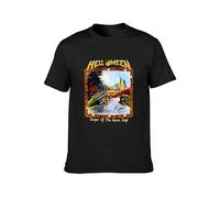SKKCOR DYYSKE Helloween Keeper of The Seven Keys Part II Heavy Metal Mens T-Shirt Casual Cotton Unisex Tees Tops Black 3XL