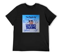 SKKCOR DYYSKE John Travolta Signed Autographed Photo Look Whos Talking Poster T Shirt Gift Tee for Men Black S