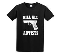 SKKCOR DYYSKE Kill all Artists Fun She's all That Popular Movie T-Shirt Graphic Top Printed Shirt for Mens Black 3XL