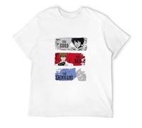 SKKCOR DYYSKE Men's Death Note The Good The Bad The Shinigami Anime Manga T-Shirts White S