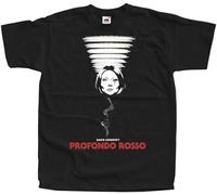 SKKCOR DYYSKE Men's Profondo Rosso V1 Main D Ario Silver Horror Movie Poster 1975 S-3Xl T-Shirts Black L