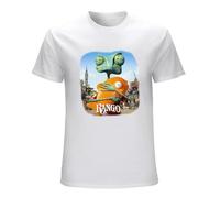 SKKCOR DYYSKE Men's Rango Poster Art Mens Movie Mr TIMMS T-Shirts White L