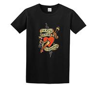 SKKCOR DYYSKE Men's Sailor Jerry Tattoo Death Before Dishonor T-Shirts Black S