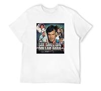 SKKCOR DYYSKE Men's Six Million Dollar Man Majors 70S TV T-Shirts White S