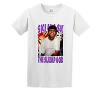 SKKCOR DYYSKE Men's Ski Mask The Slump God Hip Hop Rap Cotton T Shirt White L