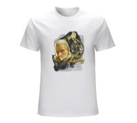 SKKCOR DYYSKE Men's Stur-Gill Simp-Son Cool Short Sleeve Tops Man's Leisure Crew Neck Shirts T-Shirts White XL