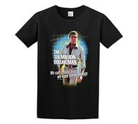 SKKCOR DYYSKE Men's We Can Rebuild Him We Have The Technology. The Six Million Dollar Man Graphic Tee Funny Shirt S T-Shirts Black L
