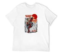 SKKCOR DYYSKE Monkey Magic T-Shirt Mens Retro Chinese Fantasy TV Show Martial Arts 70'S 80'S Men White XL