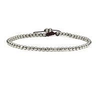SKKIKHYBPO Cavigliera elastica da donna con perline rotonde da 4 mm, con pietre preziose naturali, corda marrone regolabile 21-27 cm