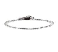 SKKIKHYBPO Cavigliera elastica da donna con perline rotonde da 4 mm, con pietre preziose naturali, corda marrone regolabile 21-27 cm