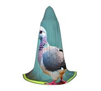 SKKNT Cartoon Pigeon 4 Stampa Halloween Mantello Con Cappuccio A Lunghezza Intera Mantello Con Cappuccio Per Gli Uomini E Le Donne Per Il Carnevale