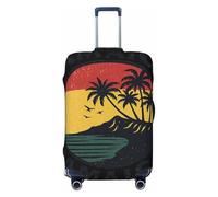 SKKNT Jamaica Tropic-standard-scale-4_00x Stampa Lavabile Valigie Protezione Bagagli Personalizzata Elastico Viaggio Anti Graffio, nero, X-Large