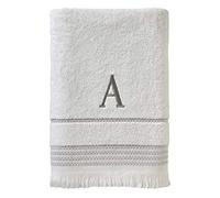 SKL Home Asciugamano da bagno, A, cotone, bianco, 28x54