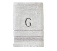 SKL Home Asciugamano da bagno, G, cotone, bianco, 28x54