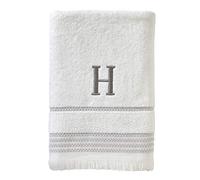 SKL Home Asciugamano da bagno, H, cotone, bianco, 28x54