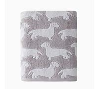 SKL Home Asciugamano da bagno per cani, grigio