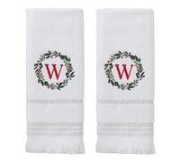 SKL Home Asciugamano Monogramma Ghirlanda (2-Pack), W