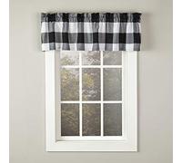 SKL Home by Saturday Knight Grandin Valance, 58 x 13, bianco/nero
