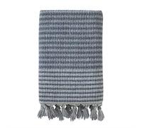 SKL Home by Saturday Knight Ltd., asciugamano da bagno, cotone, blu denim, 71 x 137 cm