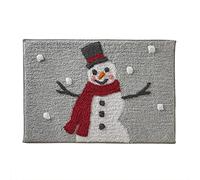 SKL Home by Saturday Knight Ltd. Whistler - Tappeto con pupazzo di neve, colore: tortora