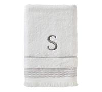 SKL Home Casual Monogram Asciugamano da Bagno S, Cotone, Bianco, 28x54