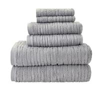 SKL Home Cloud Soft - Set di 6 asciugamani da bagno e regalo, colore: grigio