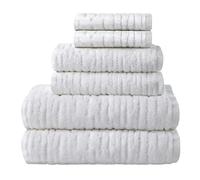 SKL Home CloudSoft Cotton Luxury - Set di 6 asciugamani, colore: bianco