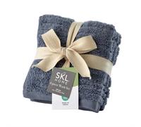 SKL Home CloudSoft Cotton Luxus-Waschlappen-Set, 4-teilig, Rauchblau
