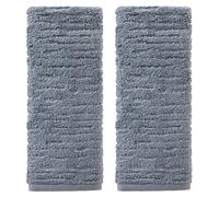 SKL Home CloudSoft - Set di asciugamani di lusso, in cotone, 2 pezzi, colore: blu fumo