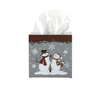 SKL Home Copertura per scatola di fazzoletti, lana, grigio