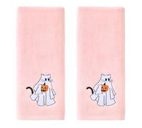 SKL Home Halloween Ghost Cat asciugamano 2 pc set per bagno/cucina/bar & regalo