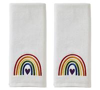 SKL Home Set di asciugamani in cotone, motivo arcobaleno, 63,5 x 40,6 cm